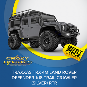 Traxxas TRX4M Land Rover Defender 1/18 Trail Crawler (Silver) RTR *SOLD OUT*