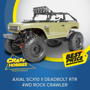 Axial SCX10 II Deadbolt RTR 4WD Rock Crawler *IN STOCK*