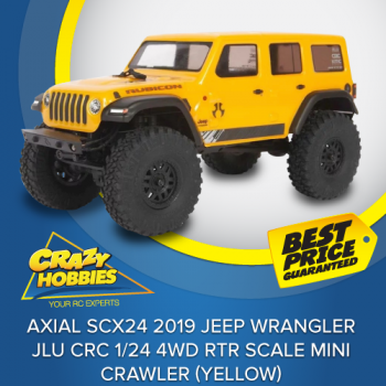 Axial SCX24 2019 Jeep Wrangler JLU CRC 1/24 4WD RTR Scale Mini Crawler (Yellow) *IN STOCK*