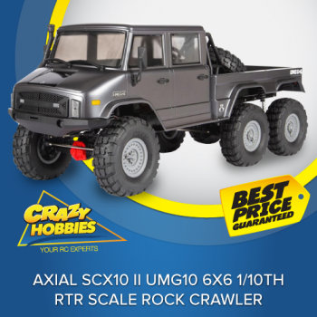 Axial SCX10 II UMG10 6x6 1/10th RTR Scale Rock Crawler *IN STOCK*