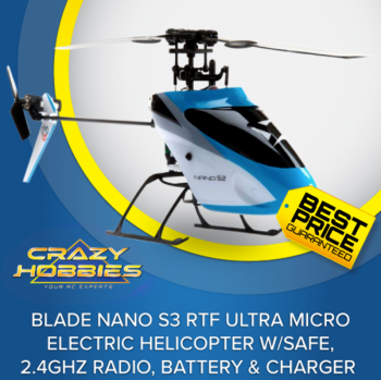 Blade Nano S3 RTF Micro Electric Helicopter *IN STOCK*