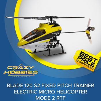 Blade 120 S2 Fixed Pitch Trainer Electric Micro Helicopter Mode 2 RTF *IN STOCK*