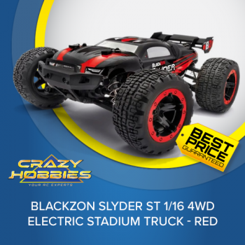 BlackZon Slyder ST 1/16 4WD Electric Stadium Truck - Red *IN STOCK*