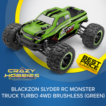 BlackZon Slyder RC Monster Truck 4WD Turbo 2S Brushless (Green) *IN STOCK*