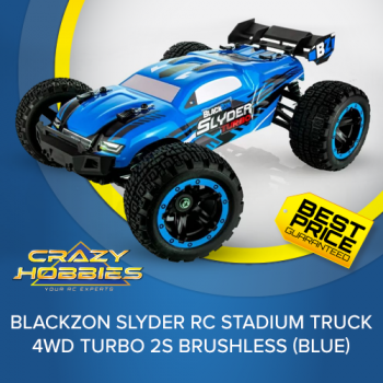 BlackZon Slyder RC Stadium Truck 4WD Turbo 2S Brushless (Blue) *IN STOCK*