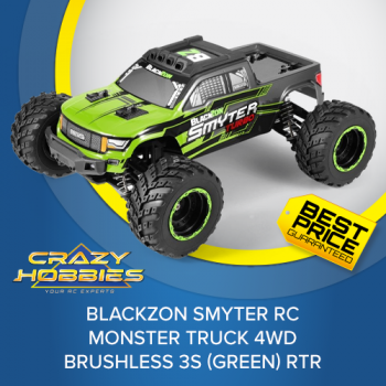 BlackZon Smyter RC Monster Truck 4WD Brushless 3S (Green) RTR *IN STOCK*