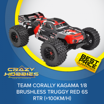 Team Corally KAGAMA 1/8 Brushless Truggy Red 6S RTR (+100KM/H) *IN STOCK*