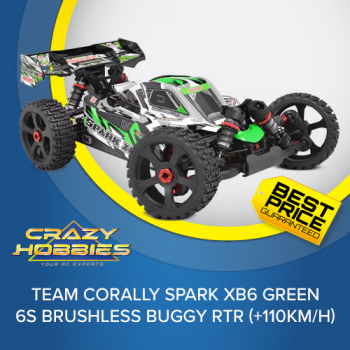 Team Corally SPARK XB6 GREEN 6S Brushless Buggy RTR (+110KM/H) *IN STOCK*
