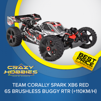 Team Corally SPARK XB6 RED 6S Brushless Buggy RTR (+110KM/H) *SOLD OUT*