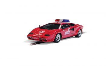 SCALEXTRIC Lamborghini Countach - 1983 Monaco GP Safety Slot Car