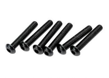 Traxxas Screws, 3x18mm button-head machine (hex drive) (6)