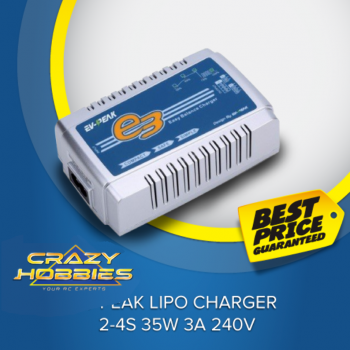 EV-PEAK LIPO CHARGER 2-4S 35W 3A 240V