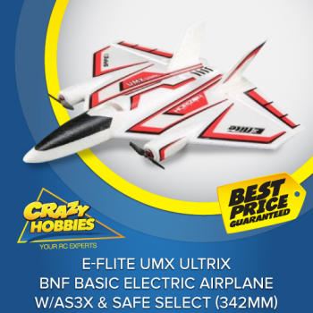E-flite UMX Ultrix BNF Basic Electric Airplane w/AS3X & SAFE Select (342mm) *SOLD OUT*