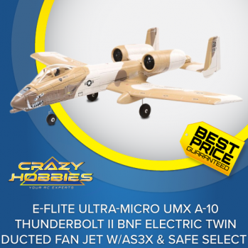 E-flite Ultra-Micro UMX A-10 Thunderbolt II BNF Electric Twin Ducted Fan Jet (562mm) w/AS3X & SAFE Select *SOLD OUT*