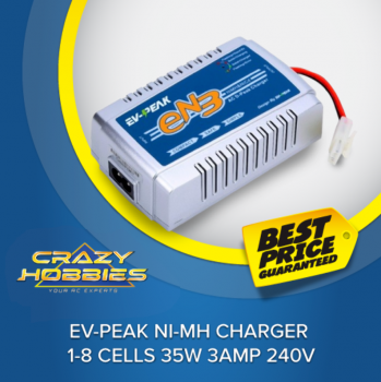 EV-PEAK NI-MH CHARGER 1-8 CELLS 35w 3AMP 240V 