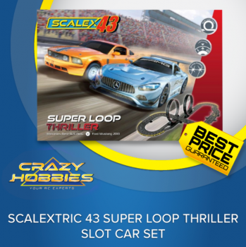 SCALEXTRIC 43 SUPER LOOP THRILLER SLOT CAR SET *IN STOCK*