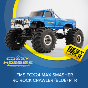 FMS FCX24 Max Smasher V2 RC Rock Crawler (Blue)  RTR *IN STOCK*