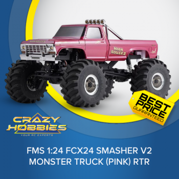 FMS 1:24 FCX24 Smasher V2 Monster Truck (PINK) RTR *IN STOCK*