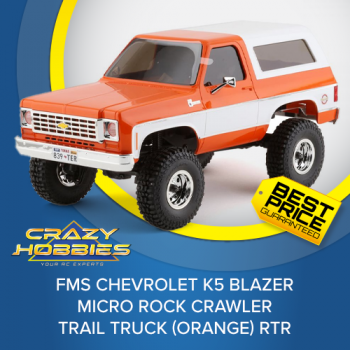 FMS Chevrolet K5 Blazer Micro Rock Crawler Trail Truck (Orange) RTR *IN STOCK*