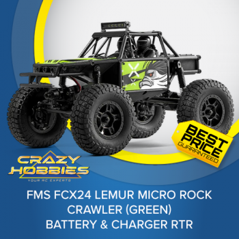 FMS FCX24 Lemur Micro Rock Crawler (Green) Battery & Charger RTR *IN STOCK*