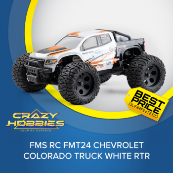 FMS RC FMT24 Chevrolet Colorado Truck White RTR *IN STOCK*