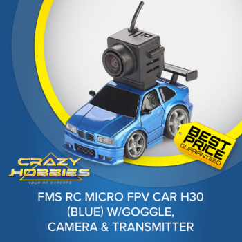 FMS RC Micro FPV Car H30 (Blue) w/Goggle, Camera & Transmitter *COMING SOON*