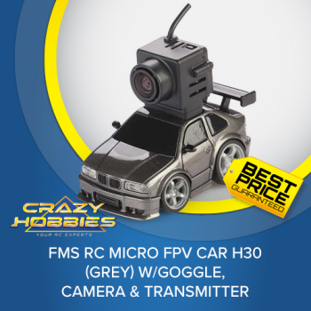 FMS RC Micro FPV Car H30 (Grey) w/Goggle, Camera & Transmitter *COMING SOON*