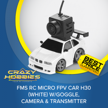 FMS RC Micro FPV Car H30 (White) w/Goggle, Camera & Transmitter *COMING SOON*