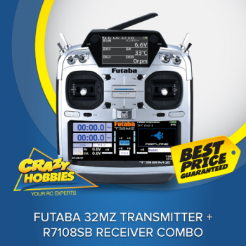 Futaba 32MZ Transmitter + R7108SB Receiver Combo