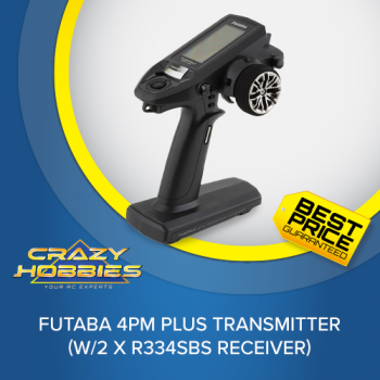 Futaba 4PM Plus Transmitter (W/2 X R334SBS Receiver) *IN STOCK*