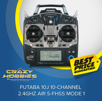 Futaba 10J 10-Channel 2.4GHz Air S-FHSS Mode 1 *IN STOCK*