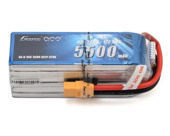 Gens Ace 6S Soft Case 45C LiPo Battery (22.2V/5500mAh)