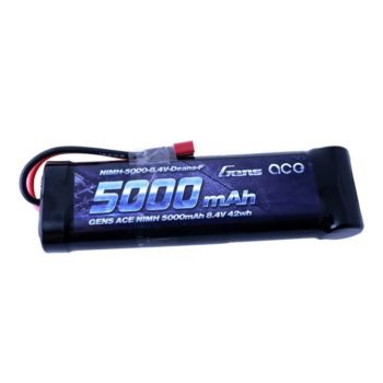 GENS ACE 5000MAH 8.4V NIMH BATTERY WITH DEANS PLUG (FLAT)