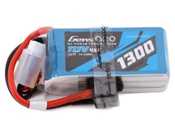 Gens Ace 3s LiPo Battery Pack 45C (11.1V/1300mAh) w/Universal Connector