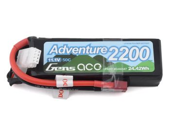 Gens Ace Adventure 3S 50C LiPo Battery Pack w/T-Style Connector (11.1V/2200mAh)