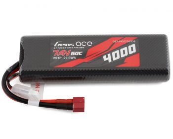 Gens Ace 2s LiPo Battery 60C (7.4V/4000mAh) w/T-Style Connector