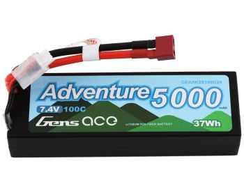 Gens Ace 2s LiPo Battery 100C (7.4V/5000mAh) w/T-Style Connector