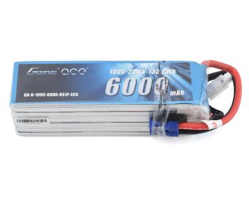 Gens Ace 6S Soft Case 100C LiPo Battery (22.2V/6000mAh) w/EC5 Connector