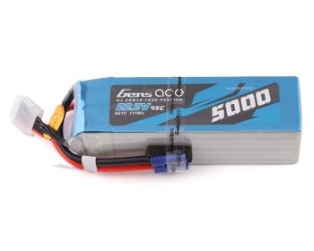 Gens Ace 6s LiPo Battery 45C (22.2V/5000mAh) w/EC5 Connector