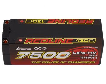 Gens Ace 4s LiHV LiPo Battery 130C w/5mm Bullets & T-Style Adapter (15.2V/7500mAh)