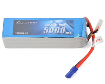 Gens Ace 6s LiPo Battery Pack 60C w/EC5 (22.2V/5000mAh)