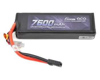 Gens Ace 2s LiPo Battery Pack 50C w/TRX Connector (7.4V/7600mAh)