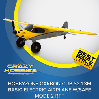 HobbyZone Carbon Cub S2 1.3m Basic Electric Airplane w/SAFE Mode 2 RTF *IN STOCK*