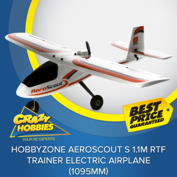 HobbyZone AeroScout S 1.1m RTF Trainer Electric Airplane (1095mm) Mode 2 *SOLD OUT*