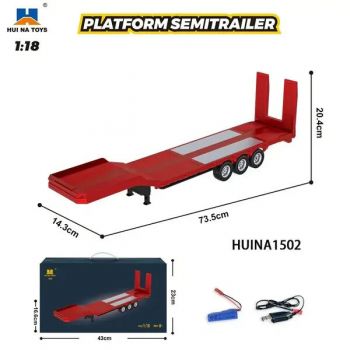 Huina 1/14 Flatbed Trailer (Red)