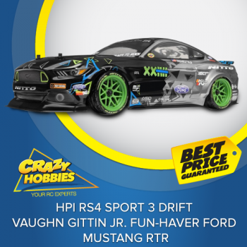 HPI RS4 Sport 3 Drift Vaughn Gittin Jr. Fun-Haver Ford Mustang RTR *IN STOCK*