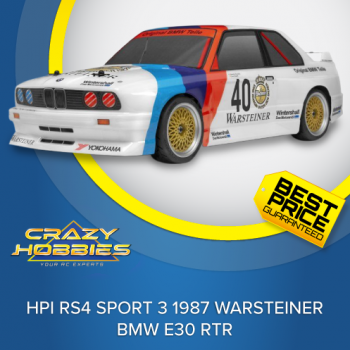 HPI RS4 SPORT 3 1987 WARSTEINER BMW E30 RTR *SOLD OUT*