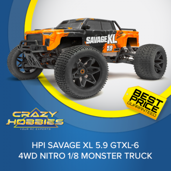 HPI SAVAGE XL 5.9 GTXL-6 4WD NITRO 1/8 MONSTER TRUCK *SOLD OUT*