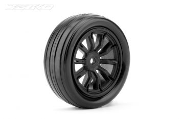 JETKO 1/10 DRAG BOOSTER FF TYRES (CLAW RIM/BLACK/SUPER SOFT) (2PCS)