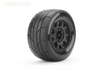 JETKO PRE-MOUNTED 1/8 MT 3.8 EX-SUPER SONIC TYRES  TRAXXAS MAXX (CLAW RIM/BLACK/MED SOFT/17MM) (2PCS) 